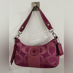 2012 Pink Coach Stripe Bag